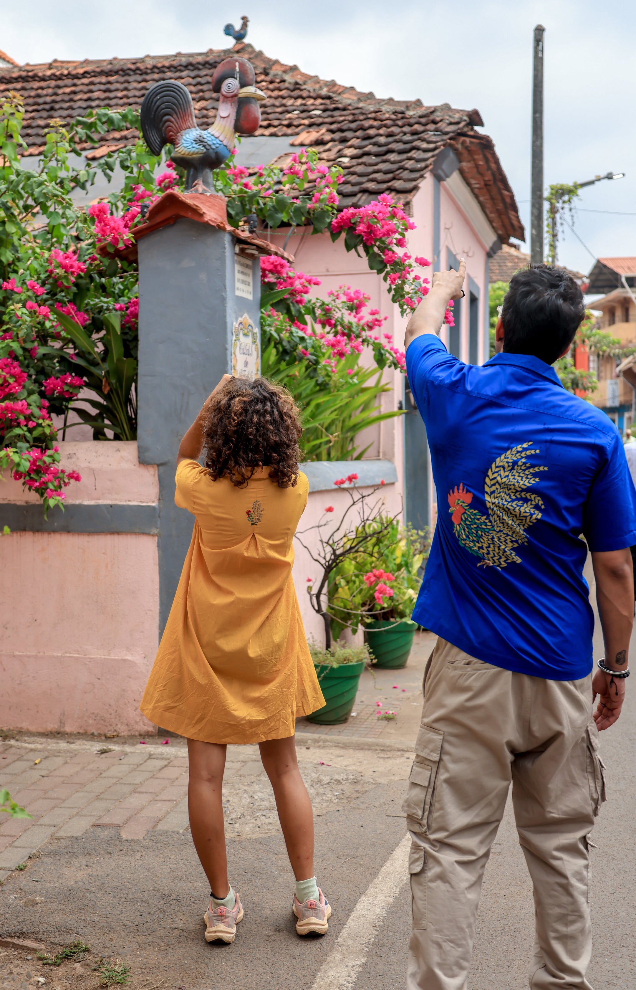 Feathered Flaire- Indigo Blue