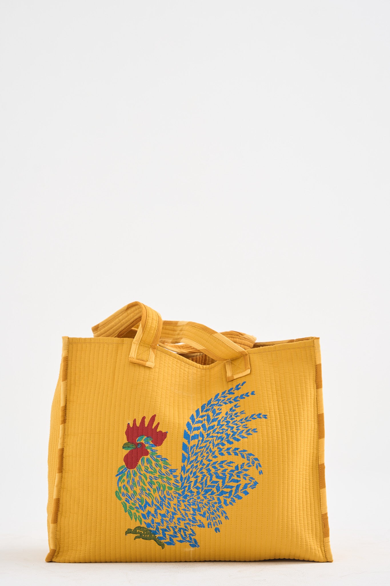 Feathered Flaire-Mustard Bag