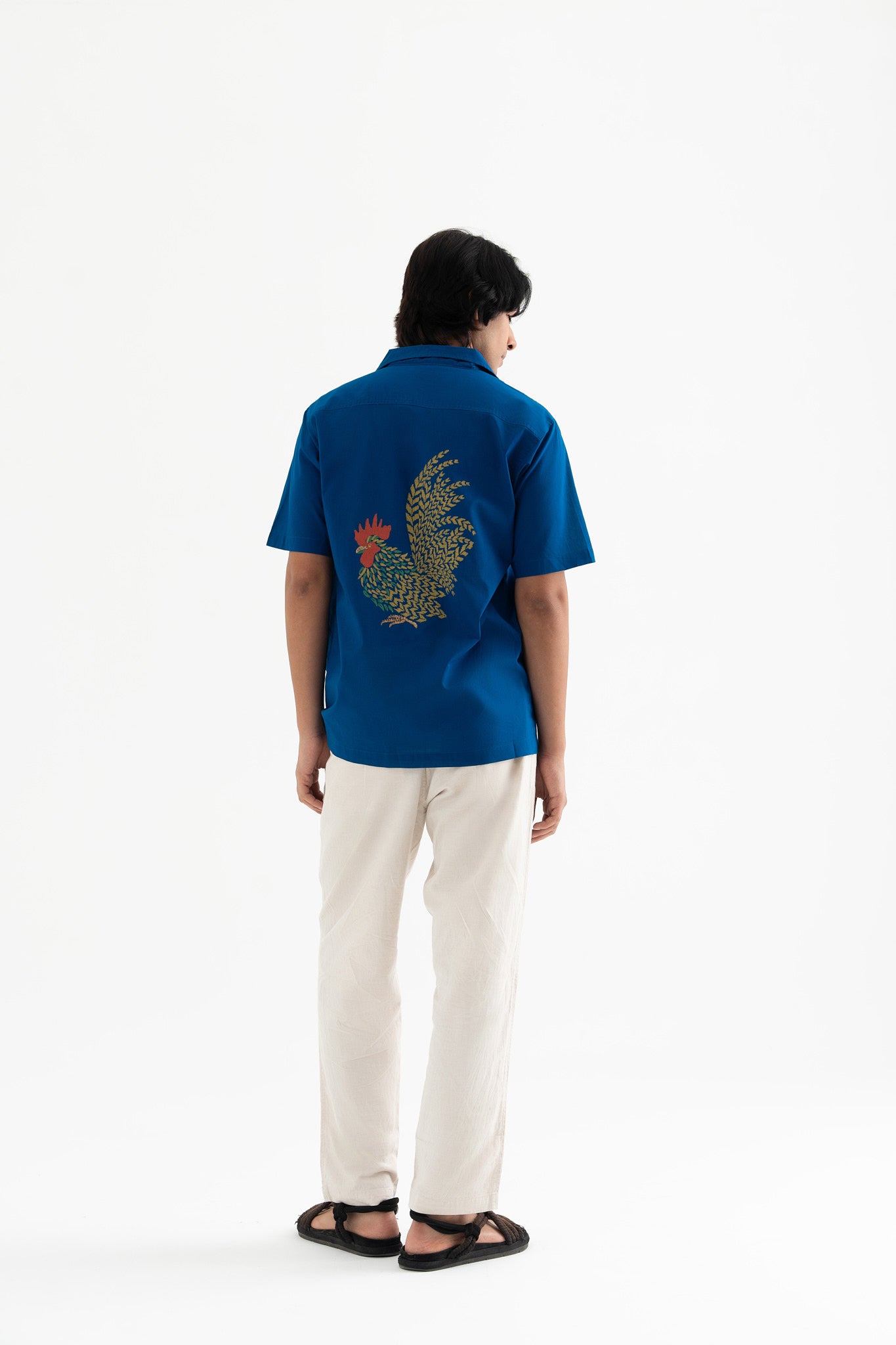 Feathered Flaire- Indigo Blue