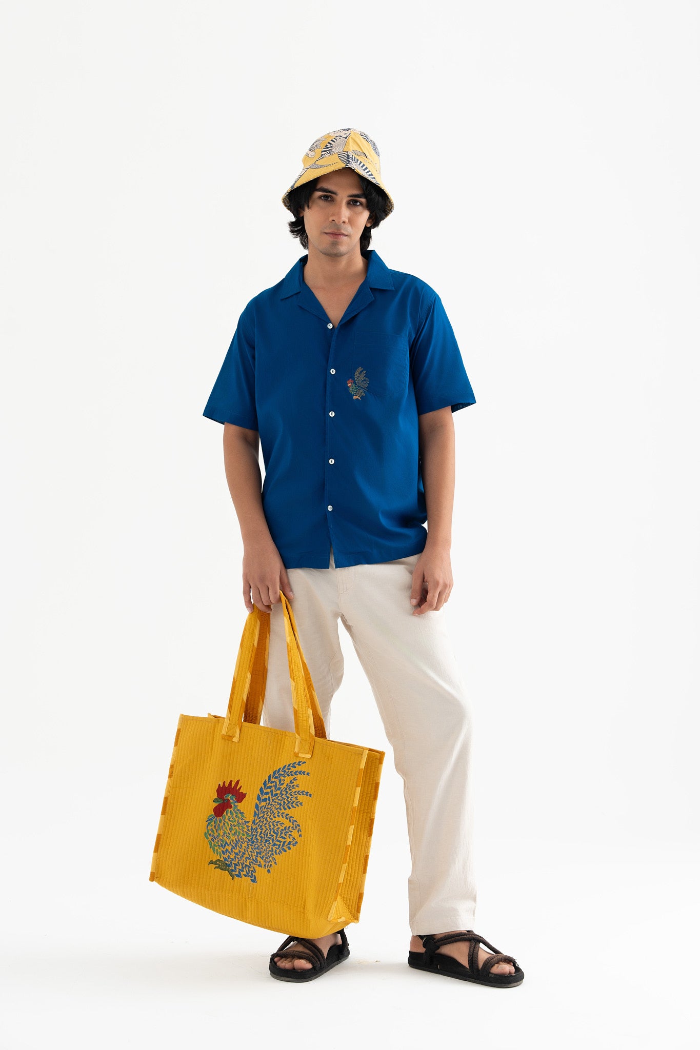 Feathered Flaire- Indigo Blue