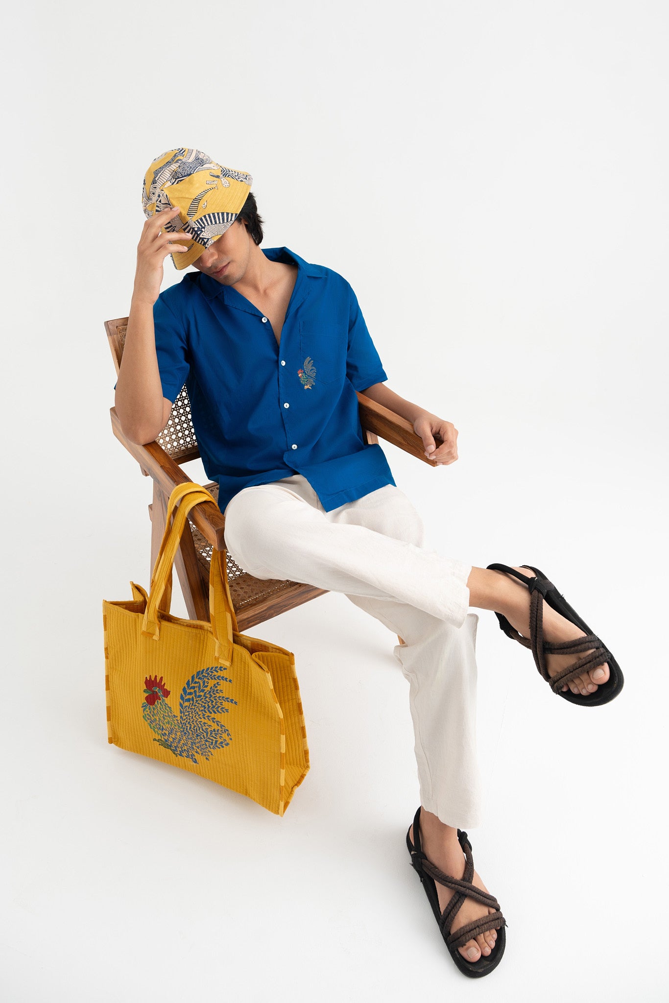 Feathered Flaire- Indigo Blue