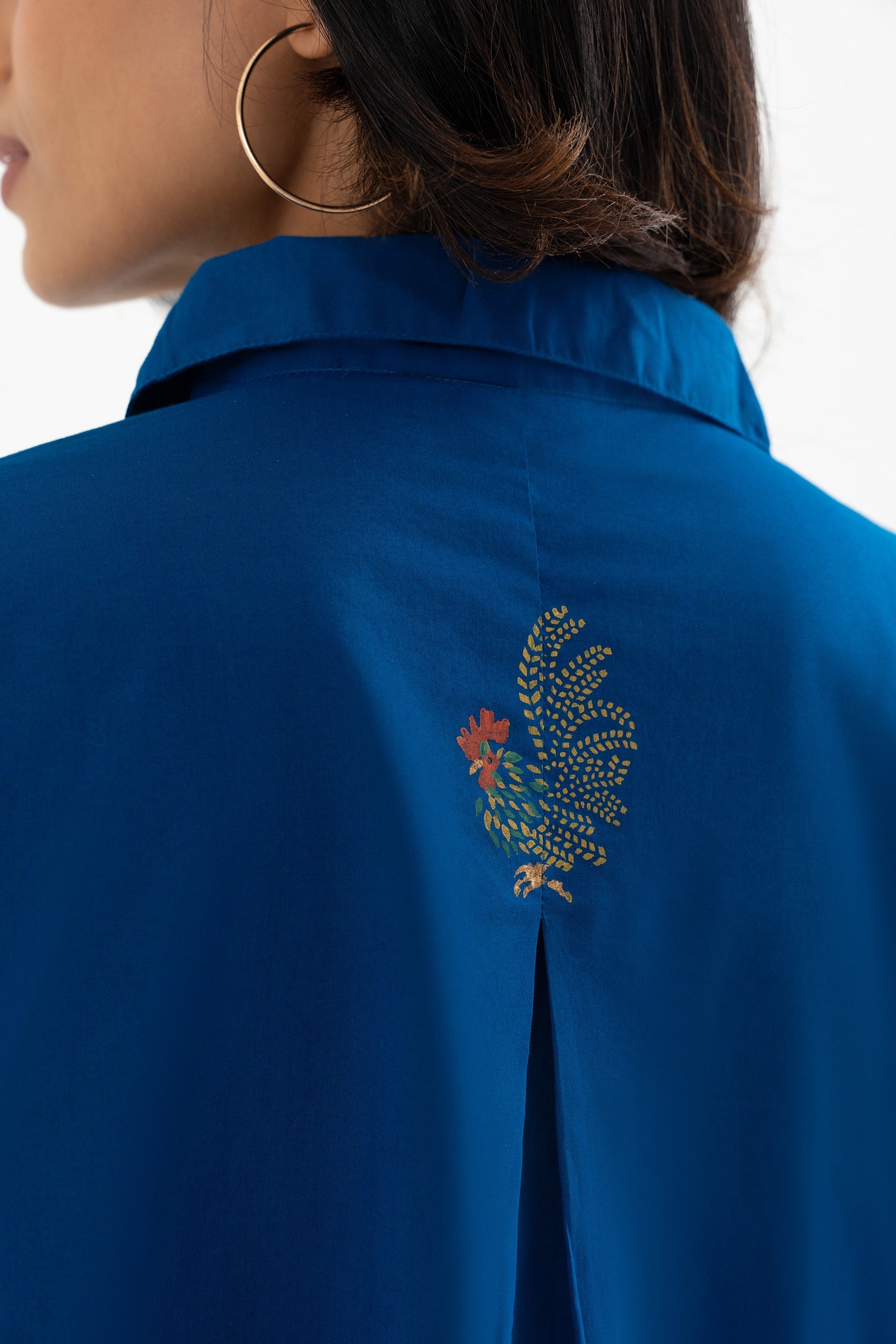 Feathered Flaire - Indigo Blue