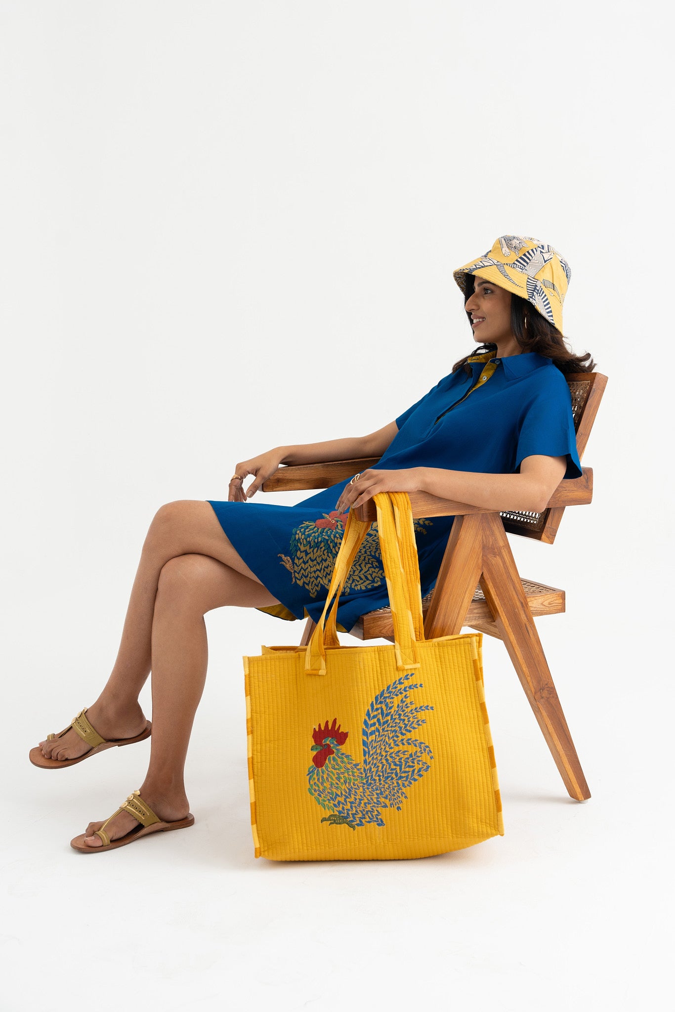 Feathered Flaire - Indigo Blue