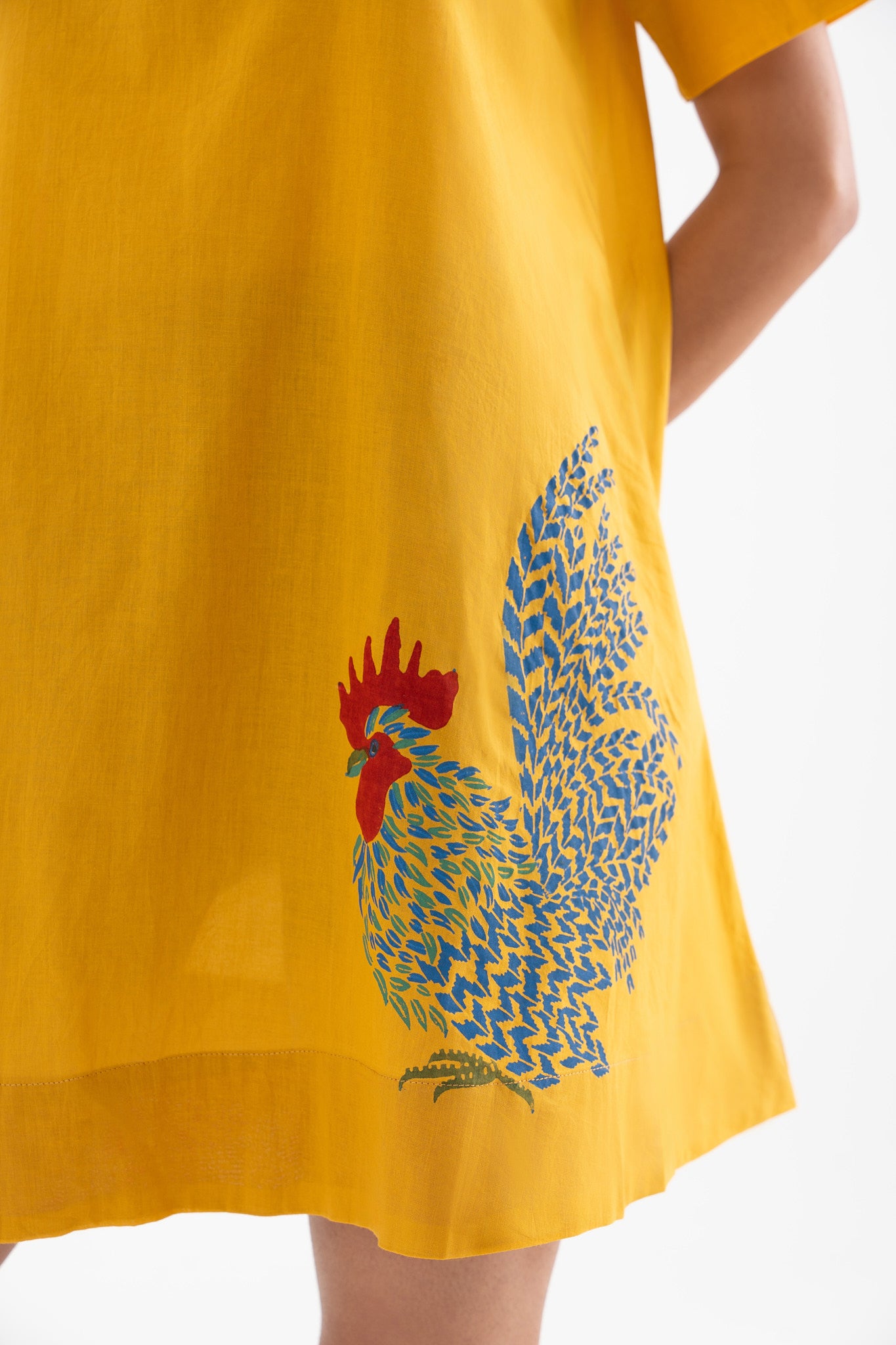 Feathered Flaire-Mustard
