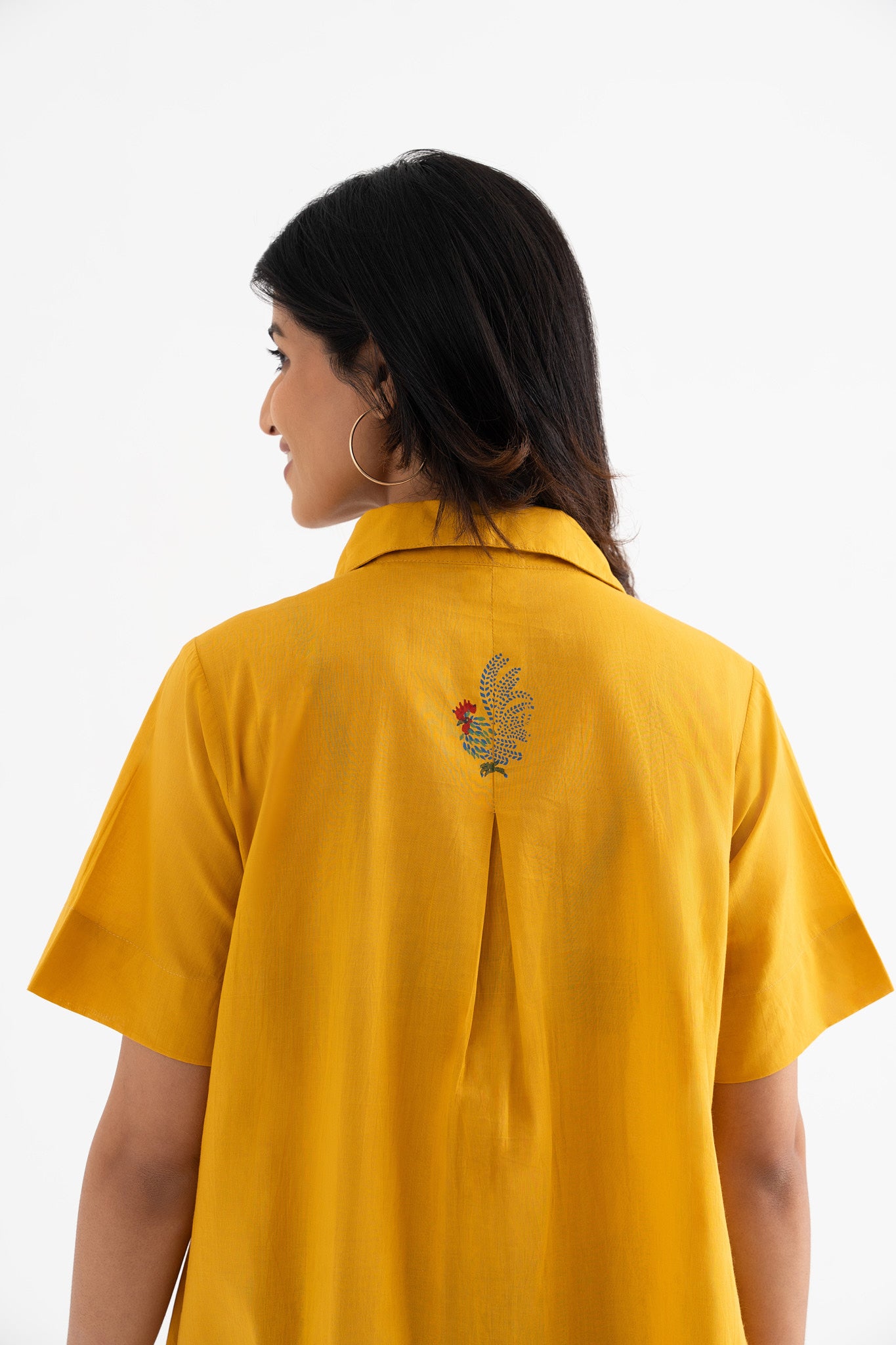 Feathered Flaire-Mustard