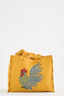 Feathered Flaire-Mustard Bag