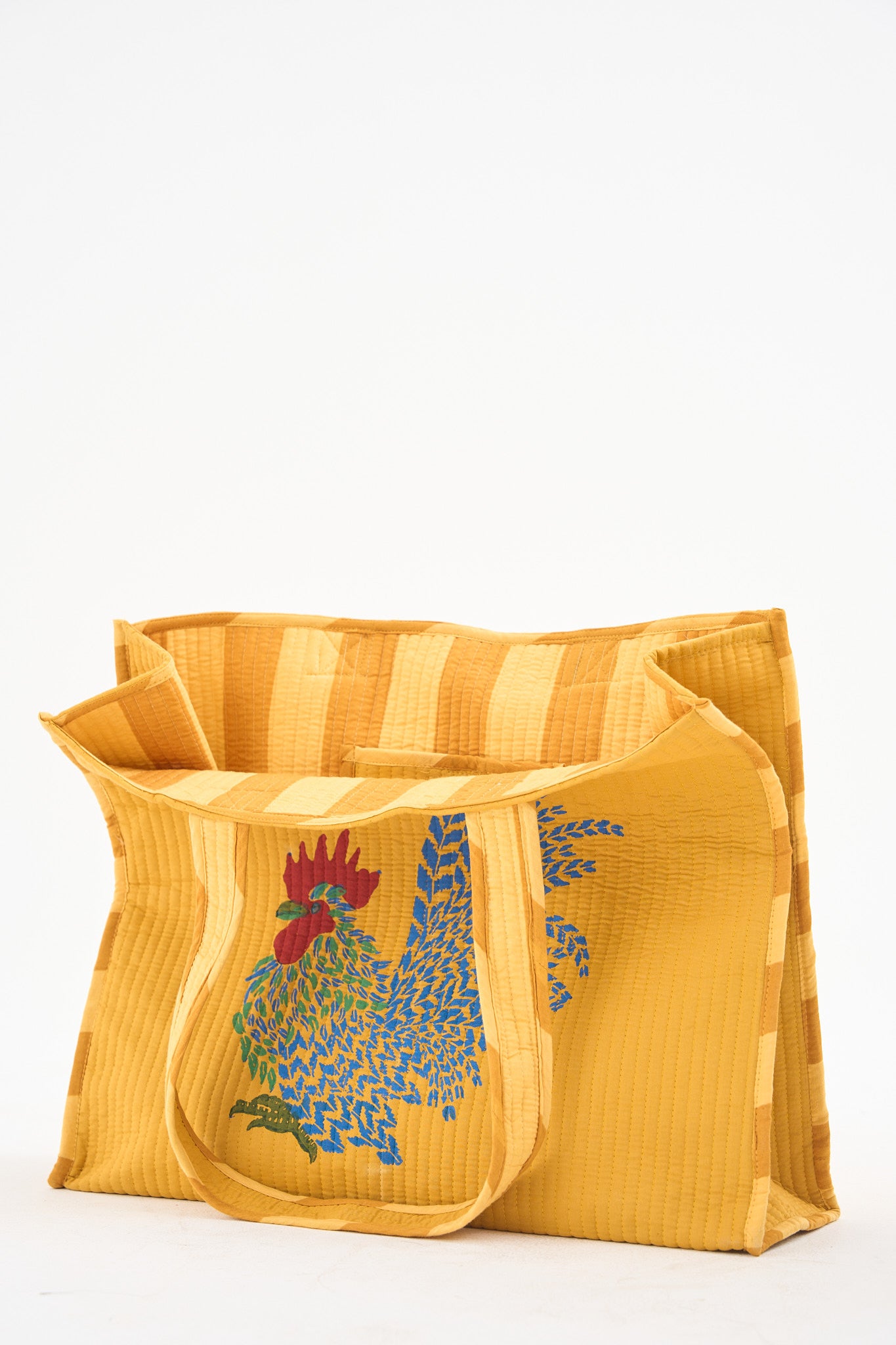 Feathered Flaire-Mustard Bag