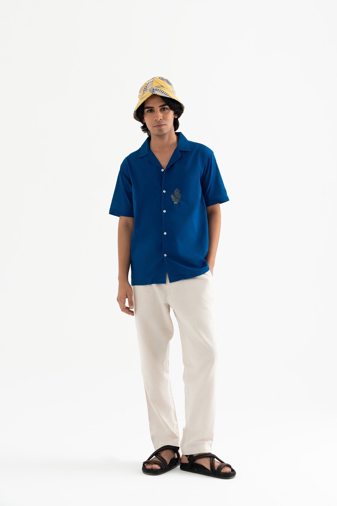 Feathered Flaire- Indigo Blue