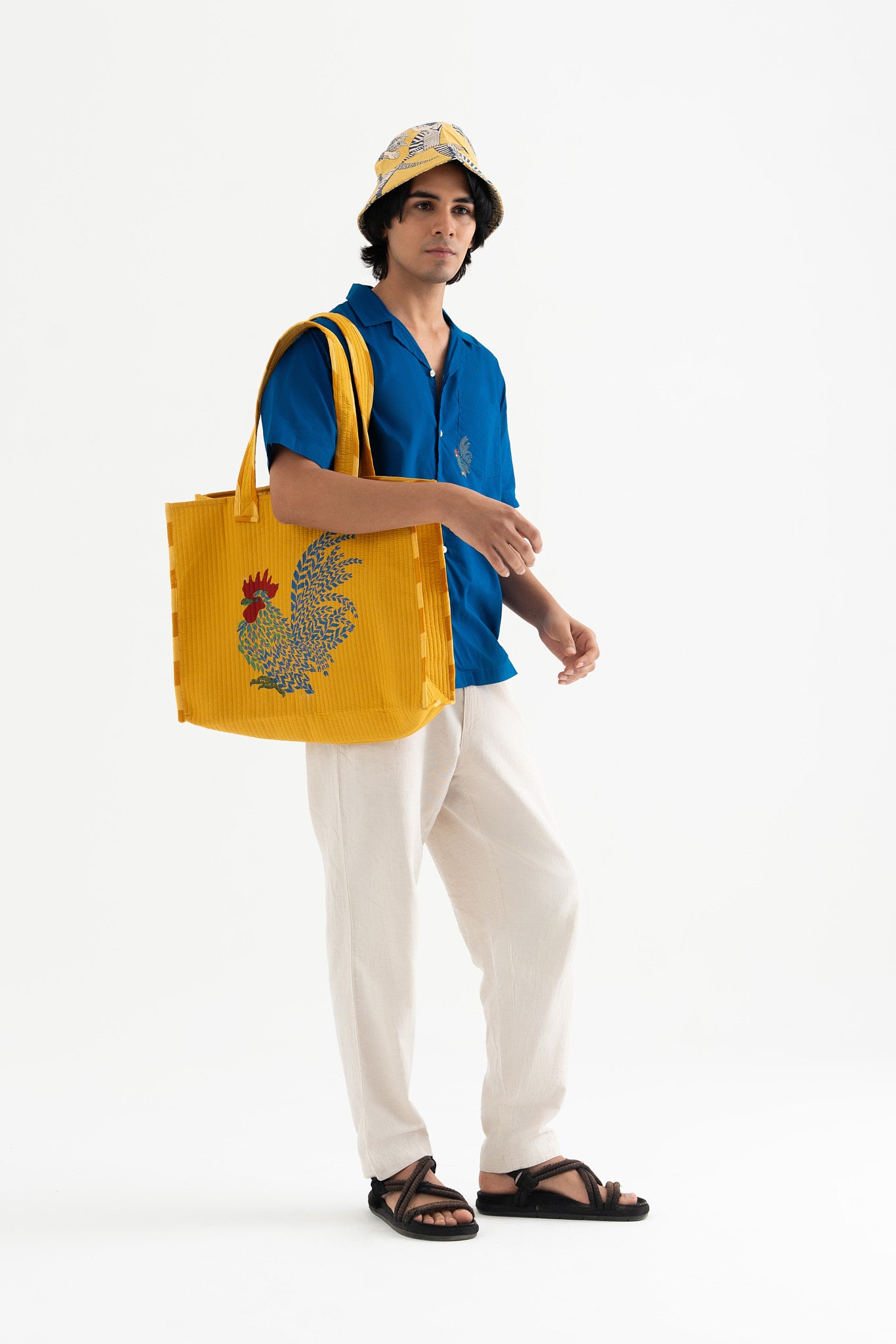 Feathered Flaire- Indigo Blue