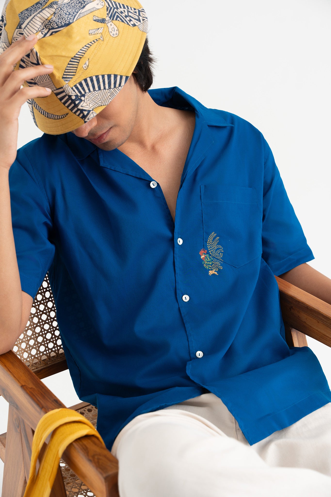 Feathered Flaire- Indigo Blue