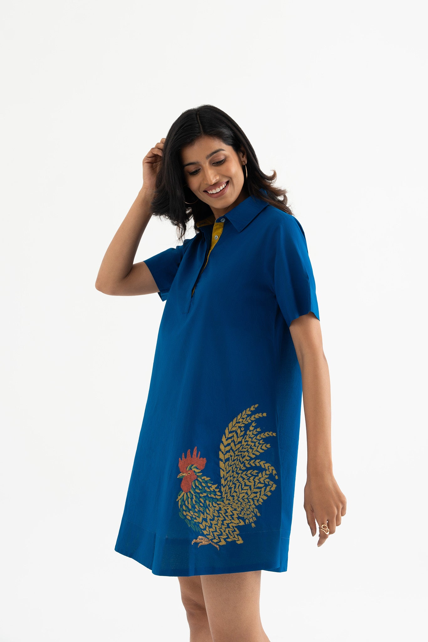 Feathered Flaire - Indigo Blue