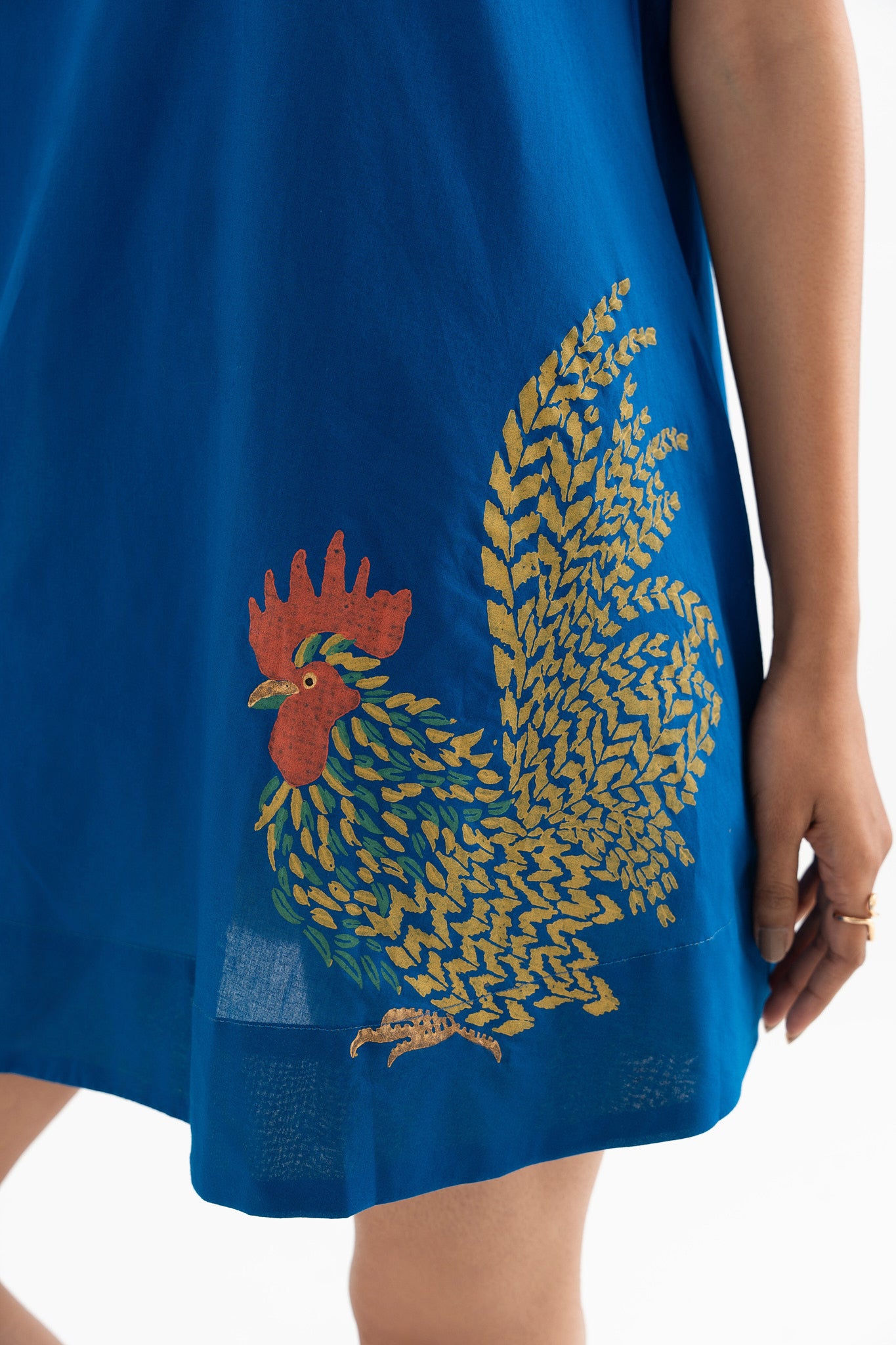 Feathered Flaire - Indigo Blue