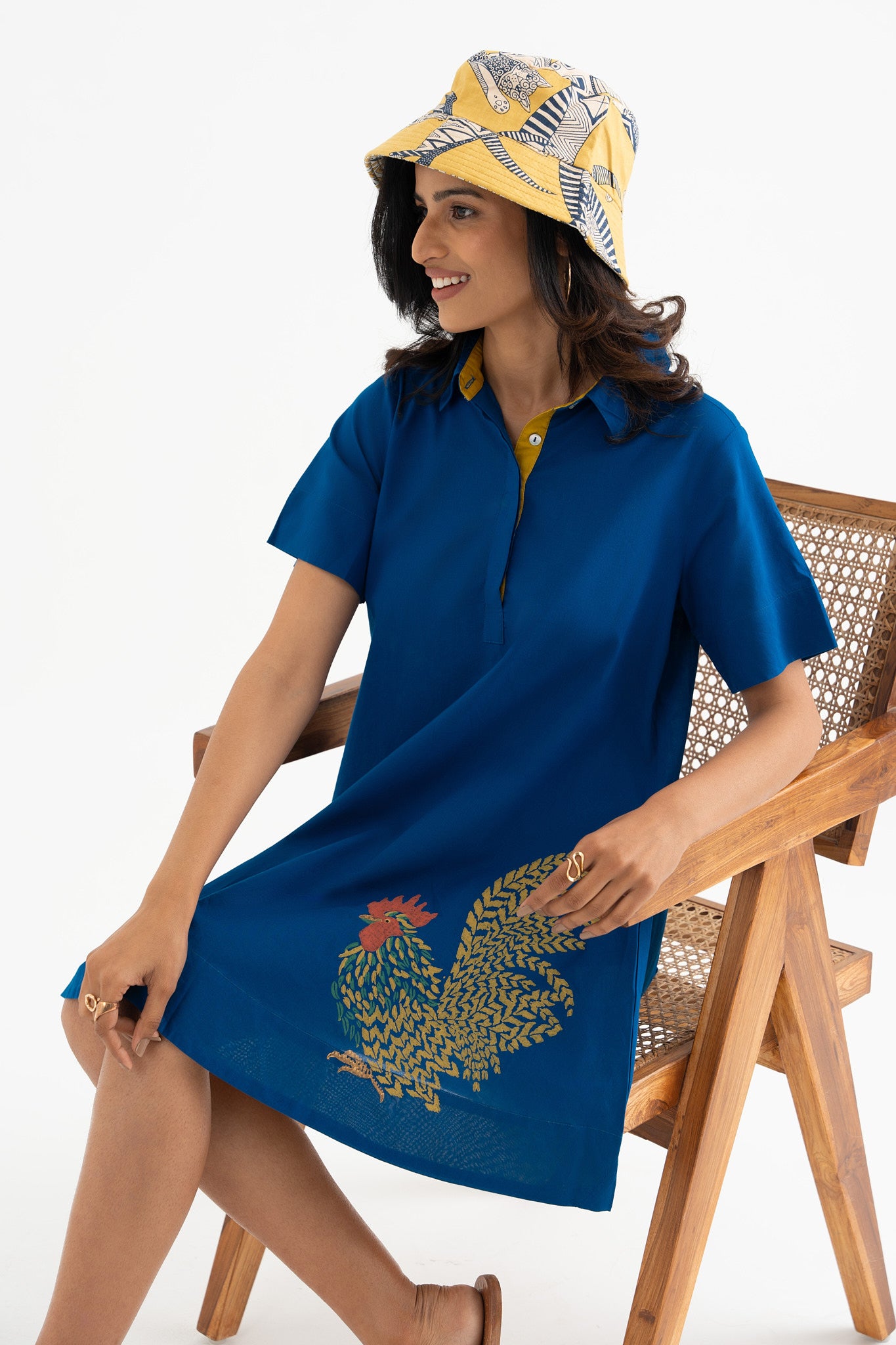 Feathered Flaire - Indigo Blue