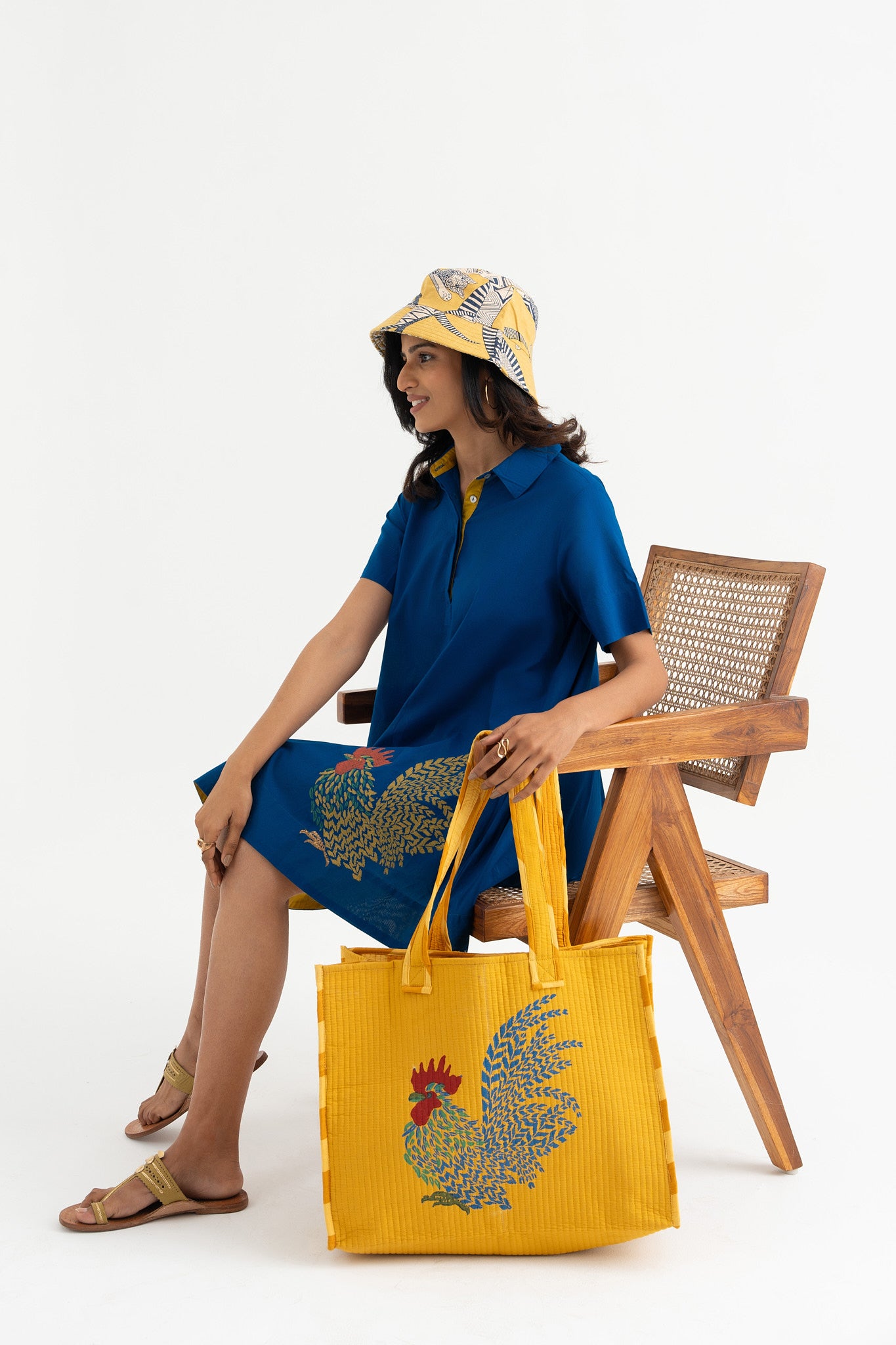 Feathered Flaire - Indigo Blue