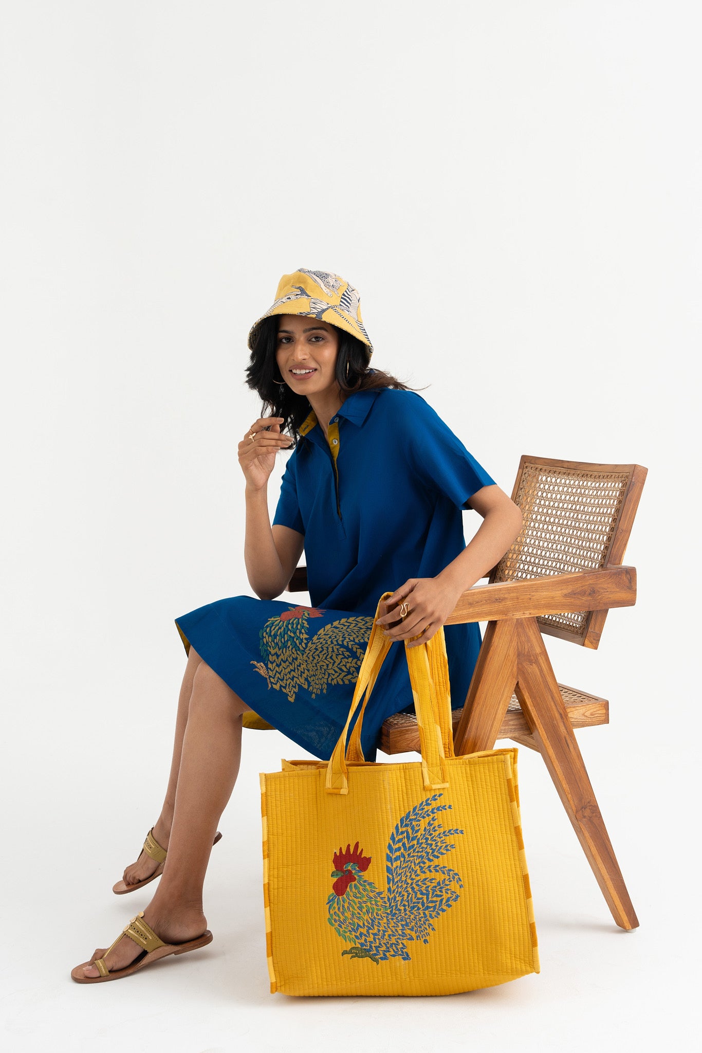 Feathered Flaire - Indigo Blue