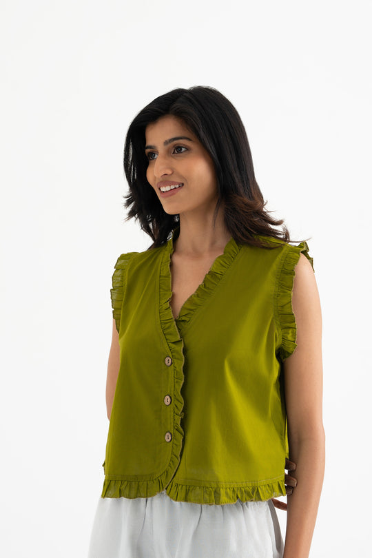 Peacock Bloom- Mehndi Green