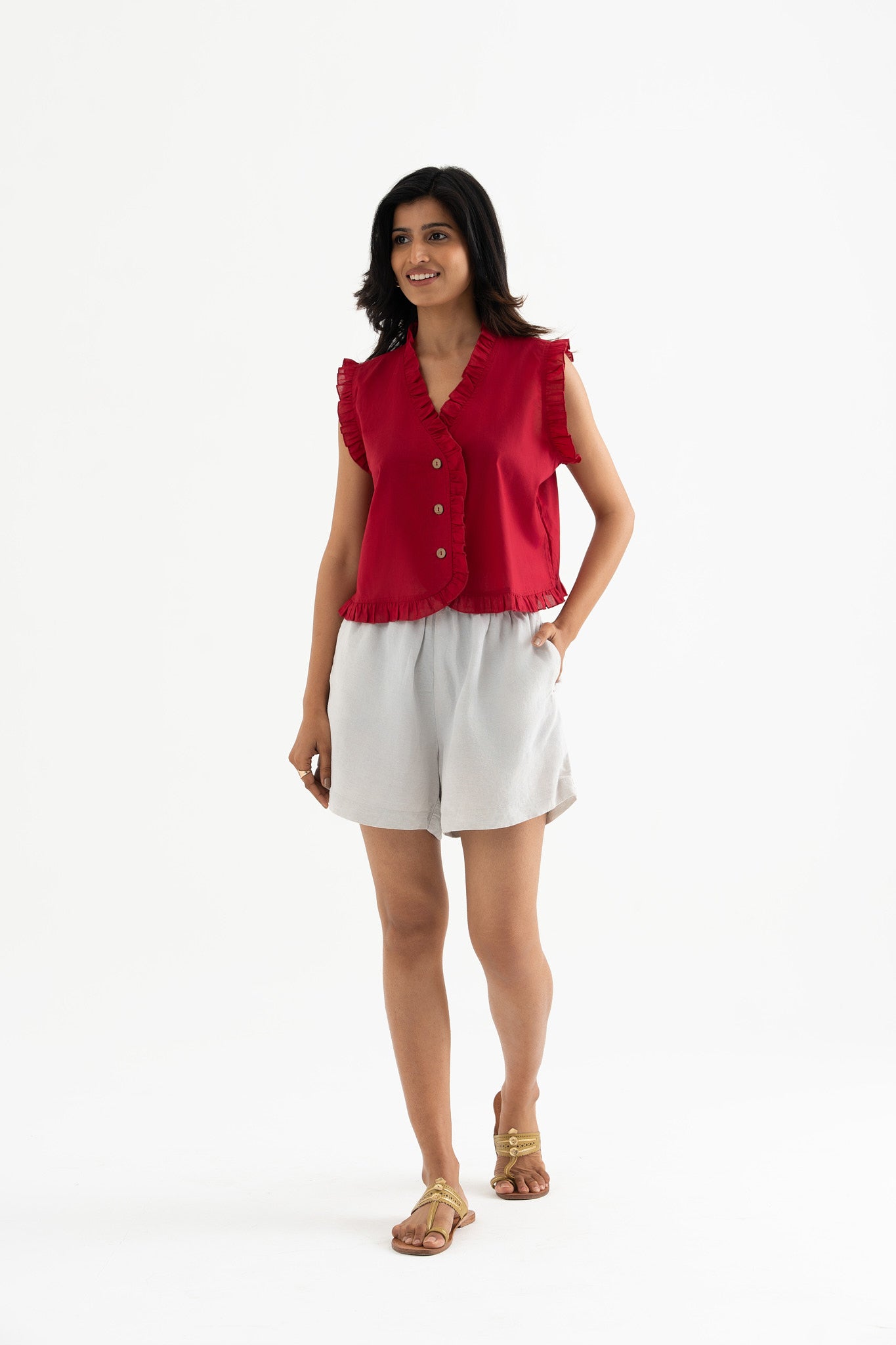 Peacock Bloom - Dark Red